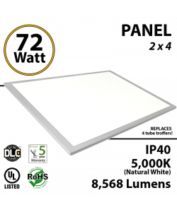 LED Panel 72W 5000K 8568 Lumens