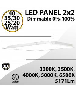 LED Panel Light 2x2 20-40W 5171Lm