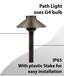 Pathlight for G4 Lamps - Elegant Light Bronze 