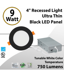 Recessed Lighting Ultra Thin Black Trim 