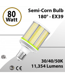 Semi-Corn Bulb 80W LED 180° 30K 40K 50K 11354 
