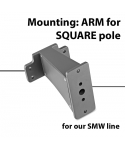 Mounting: ARM for square pole for SMW series