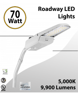Roadway Light 70W light fixture 5000K 9900 Lm (LED)