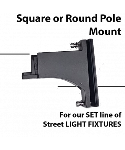 Street Light Wall, Square or Round Pole Mount for SET series