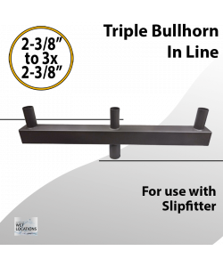Triple Bullhorn for 3 Lights Low Profile 180 degree