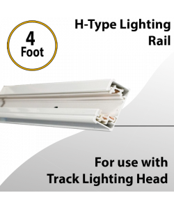 H Track 4FT Single Circuit Field Cuttable 120V Track for H Style 