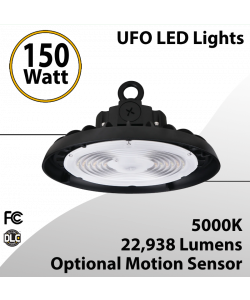 UFO LED Lights 150W Optional Motion Sensor 22938Lm 5000K