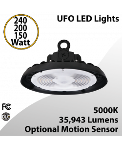 UFO LED Lights 240/200/150W Optional Motion Sensor 35943Lm 5000K (LED)