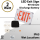 Wet Locations Exit Sign 90 Min Battery Included IP65 Single/Double Face
