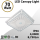 White LED Parking Garage Canopy Light 4000K 70W