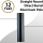 Direct Burial Light Pole Straight Round Aluminum Black 12Ft x 3.0"OD