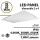 LED Panel Light 2x4 40 50 or 60W 6620 Lm Back lit 4000K 5000K 6500K
