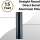 Direct Burial Light Post Straight Round Aluminum Black 15Ft x 3.0"