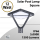 Solar Post Top Lamp Square 20Ah Battery 1500Lumen