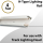 Track Type H White 4Ft with 2 end caps 