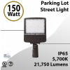 150w LED Shoebox Area Light  5700K