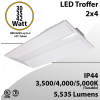 2x4 LED Troffer 30 35 42W 5535Lm Tunable 3500 4000 5000K