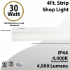 4Ft LED shop light 30W 4000K 4500 Lumens 0-10V Dimmable
