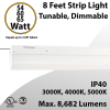 8 Foot LED Shop Light 54 60 65W 3000K 4000K 5000K 8682Lm 0-10V Dim