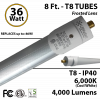 36 W Replace 8ft Fluorescent tube light 4000Lm LED T8 Bulb 6000K