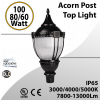 Post Top Acorn Decoration Light 100W 80W 60W 13000Lm