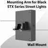 Wall Mount for Black STX Street Light