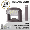 LED Bollard Light 24W Tunable CCT & Lumens