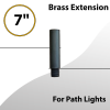 Brass Extension Raiser 7inch for Path lights (LED)