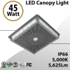 Dark Bronze LED Parking Garage Canopy Light 5000K 45W 