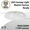Canopy Light 30W to 65W-7700Lm 4000/5000K Tunable Motion Sensor Ready