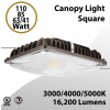 Canopy Light Square 41 to 110W - 3000/4000/5000K 