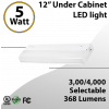 12" Tunable LED Under Cabinet Light: Undermount Kitchen Cabinet 3/4000K