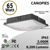 65W LED Canopy Light Ceiling Mount 5000K 8200 Lumens UL DLC IP65