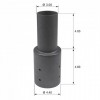 From 4 inch round pole to 3 inch dimensions