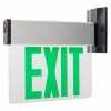Exit Sign Edge-lit Battery Backup 2 Face Green