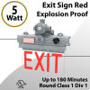 Emergency Exit Sign - Red Light - Explosion Proof