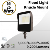 LED Flood Light Knucle Mount 65W-26W 9200Lm 3000K 4000K 5000K
