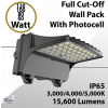 Full Cutoff Wall Pack Wattage Selectable with Built-In Photocell
