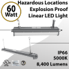 LED Linear Lights 60W Explosion Proof - Class I, Division 2 Rated