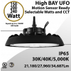 UFO Light LED High Bay 150/200/240W Motion Sensor Ready 30/40/ 5000K