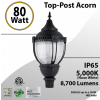 Post Top Acorn Decoration Light 80W 8700Lm 5000K