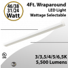 Led 4Ft Wrapround Light Selectable 46/38/31/24W 5CCT 5500Lm