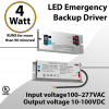 LED Emergency Backup Driver 4W output 10-100VDC UL