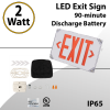 Wet Locations Exit Sign 90 Min Battery Included IP65 Single/Double Face