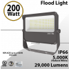 LED Flood light 200W 29000 Lm 5000K Outdoor IP66 UL DLC