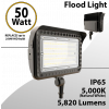 LED flood light 50W 5000K with knuckle mount 5820 lumens 