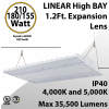 High Bay Led Light 1.2Ft. 210/180/155W 120-277 VAC 32000Lm 4000-5000K