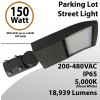LED Street Light fixture 150W 480V 18939Lm 5000K UL IP67 DLC