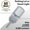 LED Street Light 60W 8880Lm 4000K UL IP66 IK09
