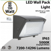 LED wall pack light 60W 80W 100W 140Lm per Watt